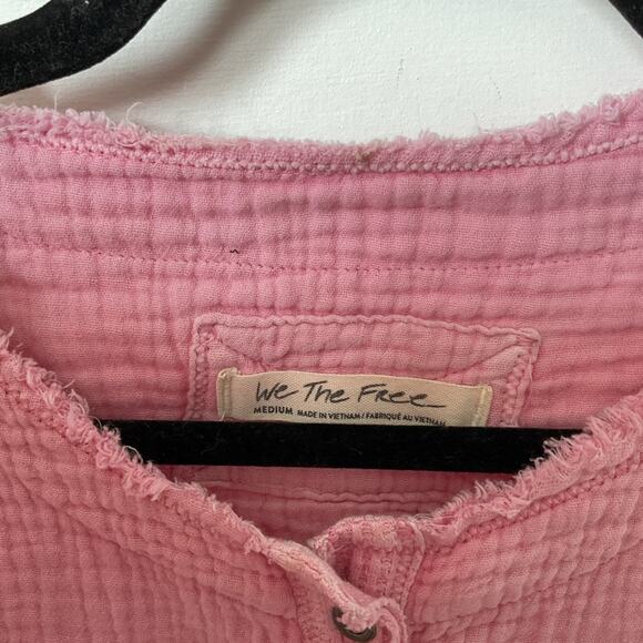 Free‎ People We The Free Palo Santo Pullover Oversized Sz M pink - Picture 7 of 10